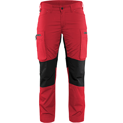 Ladies Service trousers Stretch-Red/Black-C30