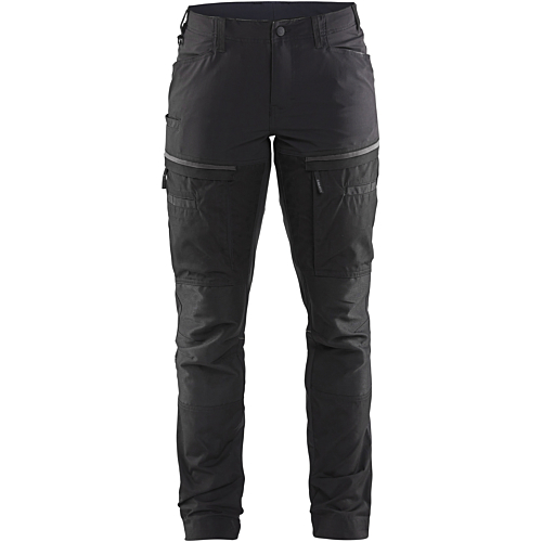 Ladies Service Trousers with Stretch-Grey/Black-C32