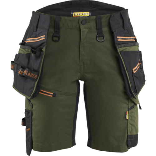 7175 STRIKER Women's Craftsman Shorts with Stretch-Army Green-C32
