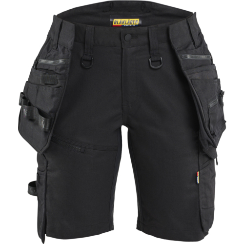 7175 STRIKER Women's Craftsman Shorts with Stretch-Black-C32