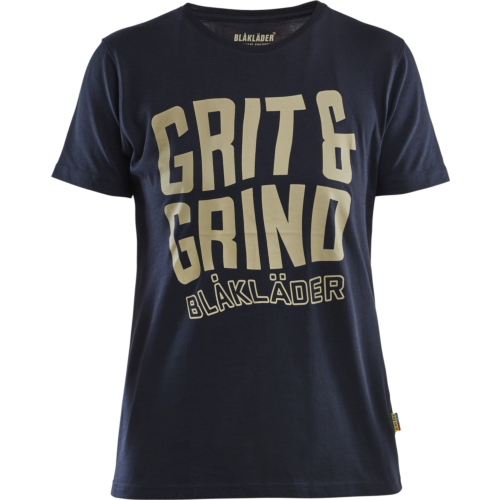9409 Women's T-shirt Grit and Grind-Dark Navy-XS