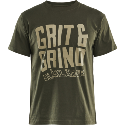 T-shirt Grit and Grind-Olive-S