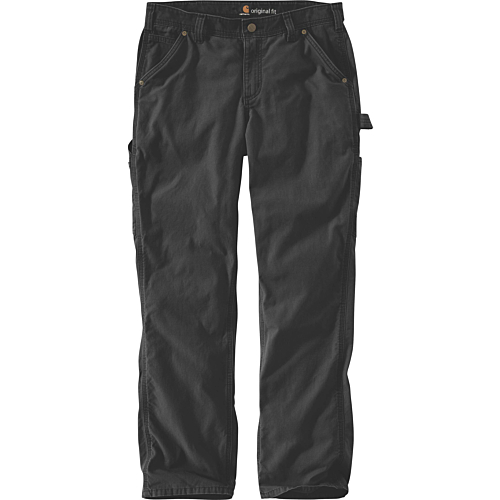 Rugged flex® loose fit canvas work pant-Black-4