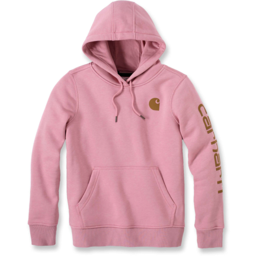 Relaxed fit midweight logo sleeve graphic sweatshirt-Pink-XL