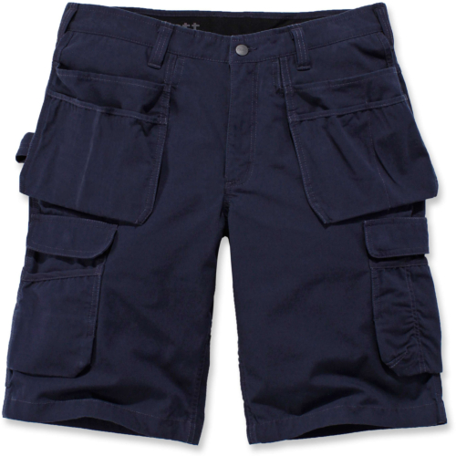 Rugged flex® relaxed fit ripstop cargo multi pkt work short-Navy-33