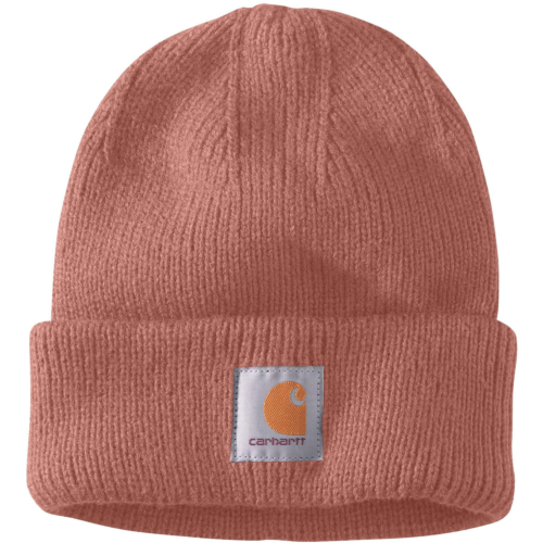 Rib knit acrylic hat