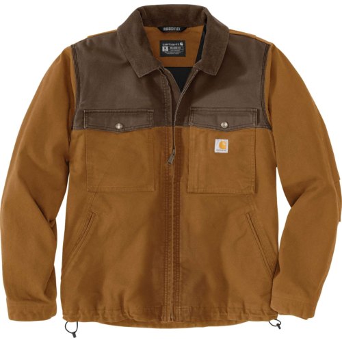 Montana Rugged Flex™ Relaxed Fit Duck Insulated Jacket-Brown-S