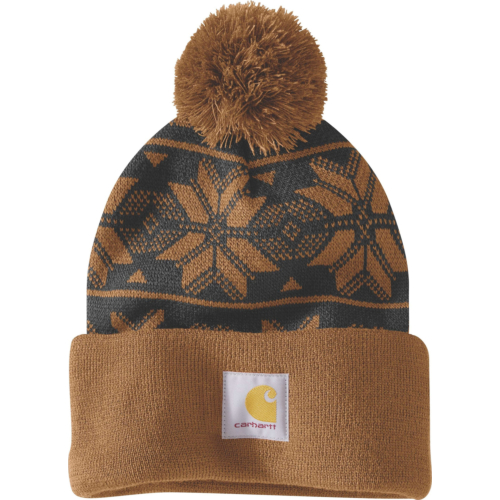 Knit Pom Jacquard Beanie   