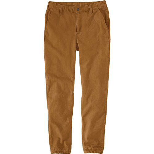 Rugged Flex™ Relaxed Fit Canvas Jogger Pant-Brown-30
