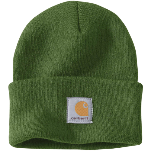 Knit cuffed beanie-Army Green