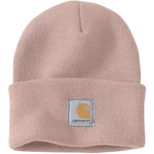 Knit cuffed beanie-Pink