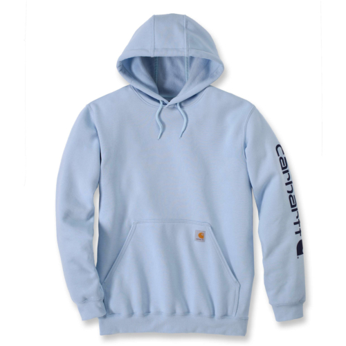 Loose fit midweight logo sleeve graphic sweatshirt-Light-Blue-S